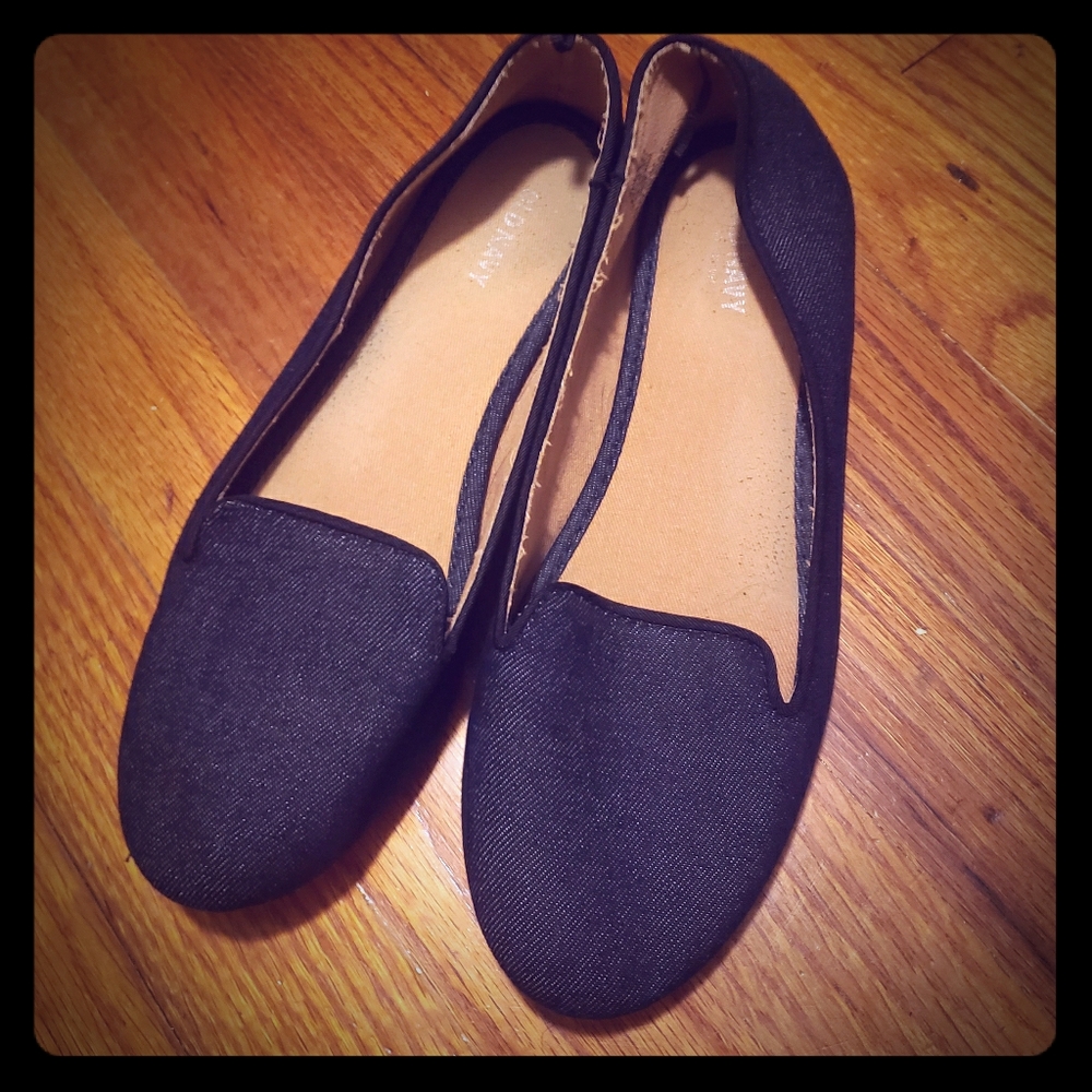 Old Navy Denim Ballet Flats,  sz 8